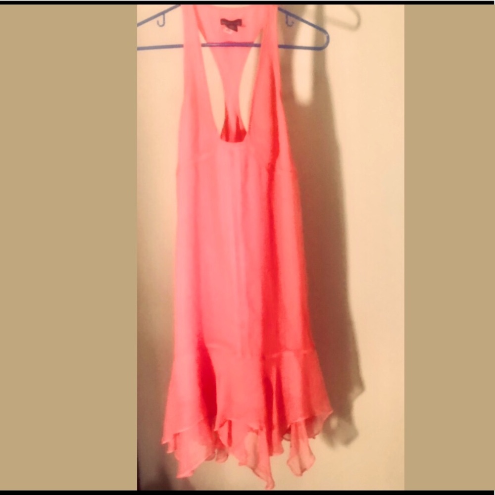 Silk Dress  coral